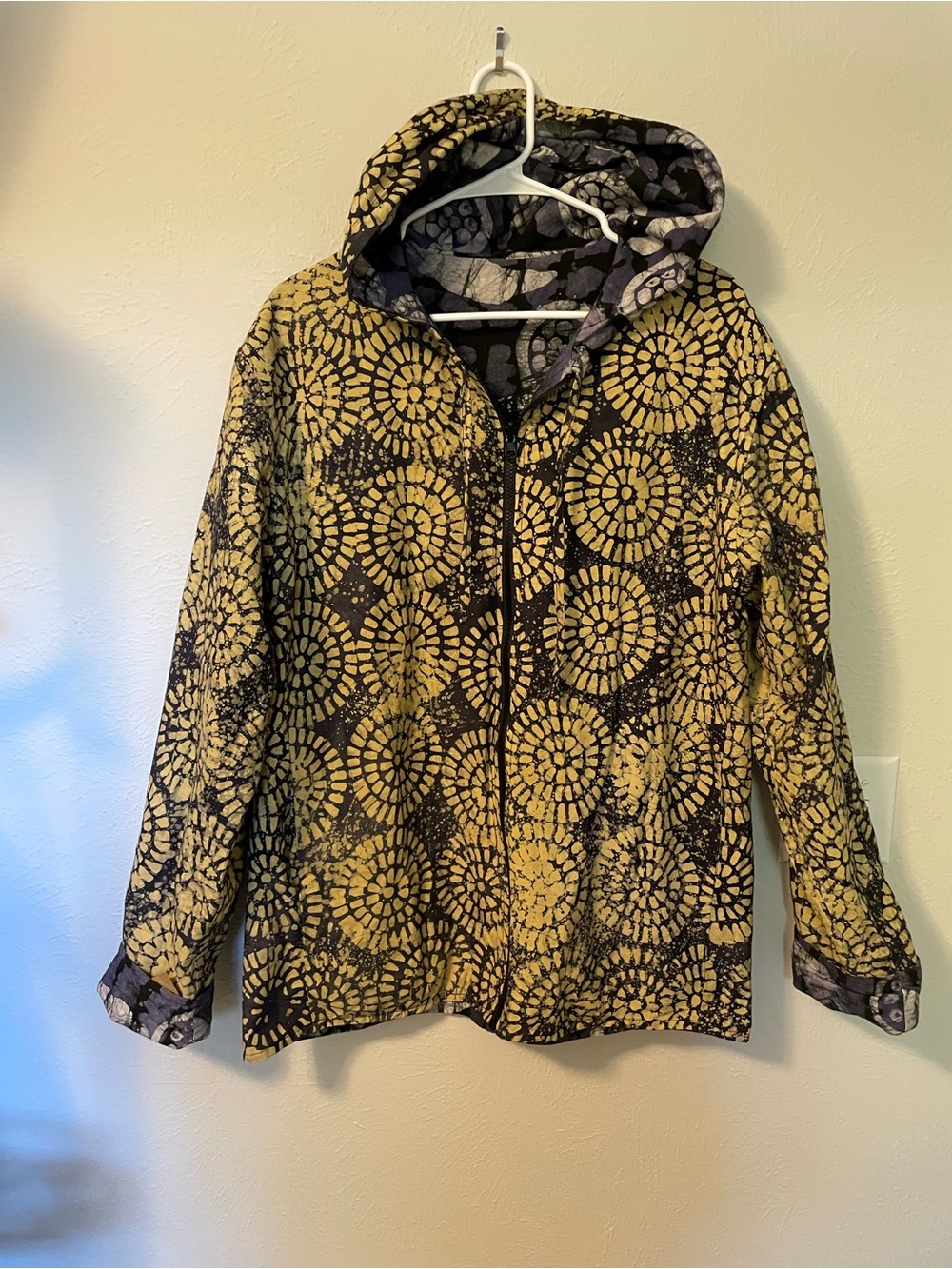 Reversible Handmade Wild Print Bohemian Streetwear Festival Jacket Size L/XL - Picture 6 of 9